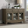 thumbnail image 1 of Steve Silver Contemporary Bordeaux Toffee Brown 3-drawer Server, 1 of 2
