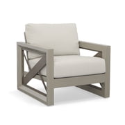 Steve Silver Dalilah Gray 29 Aluminum Patio Arm Chair