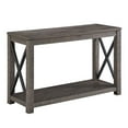 thumbnail image 1 of Steve Silver Dexter Distressed Driftwood Wood and Metal Sofa Table, 1 of 4