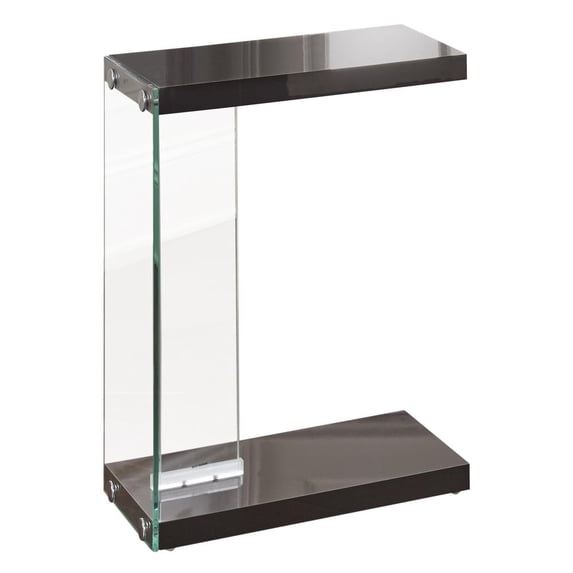 Steve Silver Elaina Indoor Acrylic Modern Rectangle C Shape End Table ...