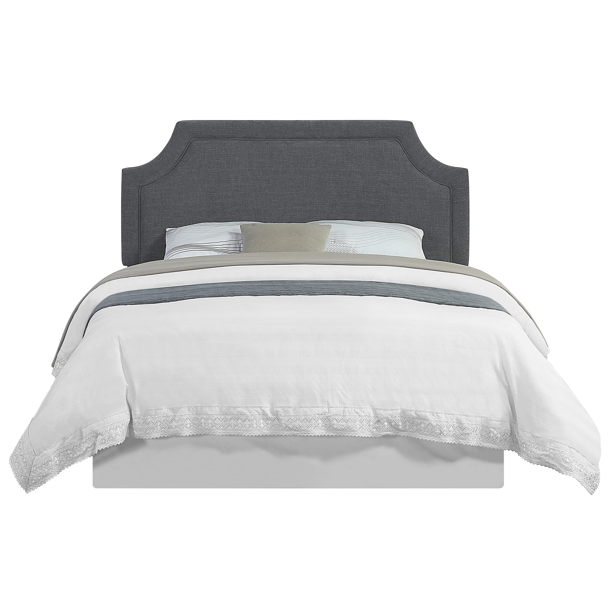 Steve Silver Elena Upholstered Dark Gray Queen/Full Headboard