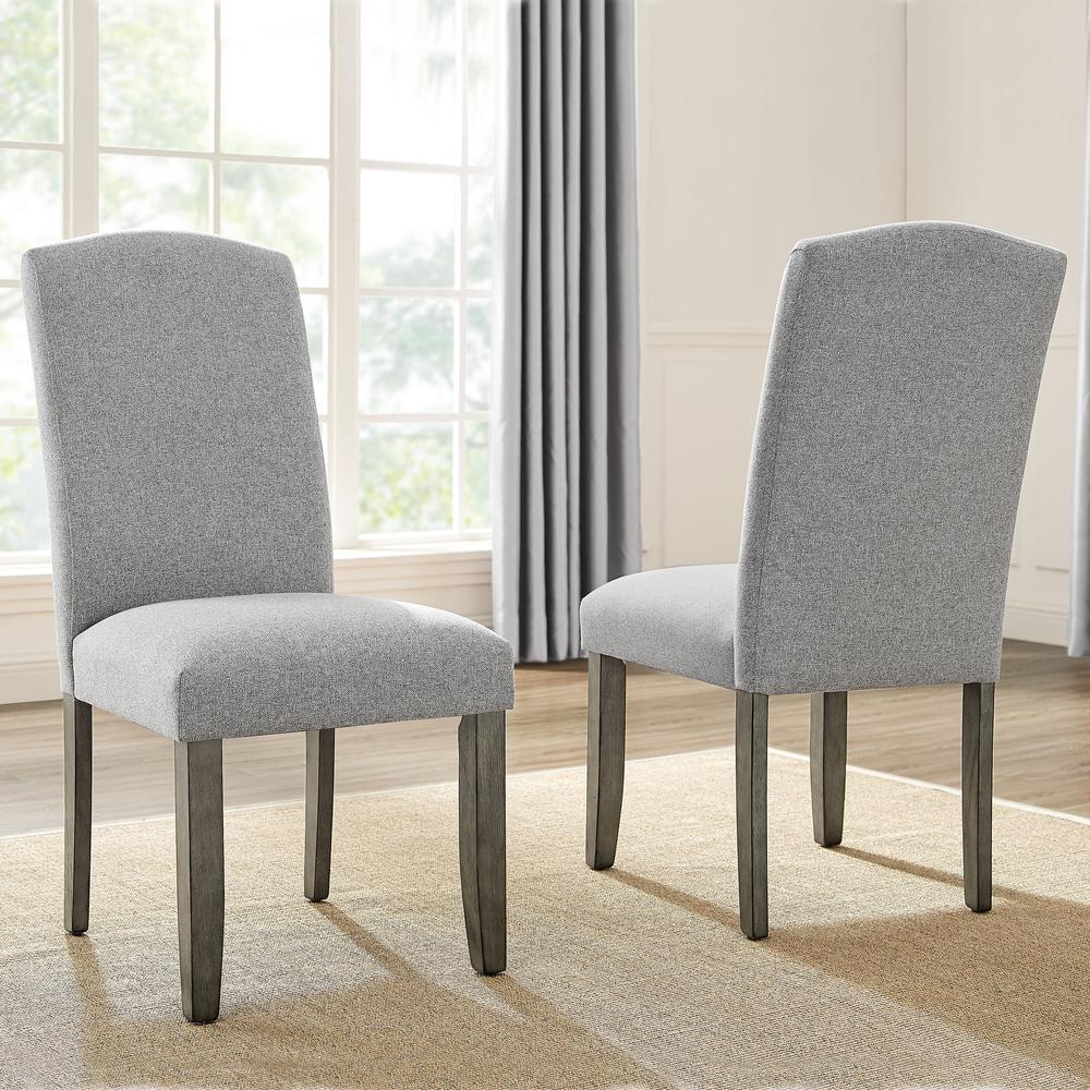 Steve Silver Emily Gray Fabric Side Chair - Walmart.com