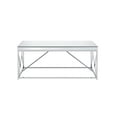 thumbnail image 1 of Steve Silver Evelyn Mirror Top Chrome Coffee Table, 1 of 6