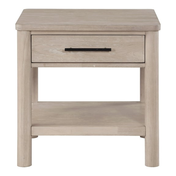 Steve Silver Gabby Engineered Wood End Table in Light Brown