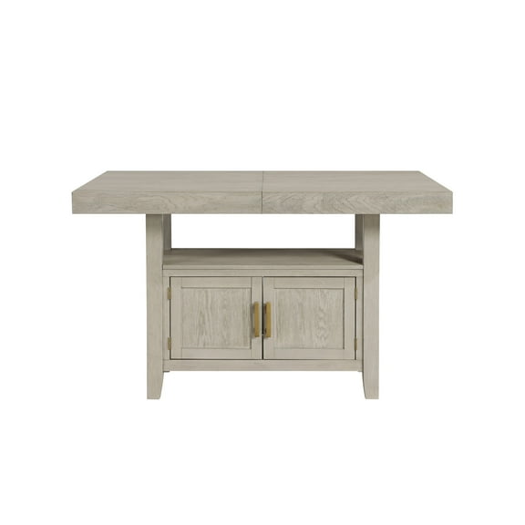 Steve Silver Garland Modern Counter Dining Table with 20-inch Leaf, Sand