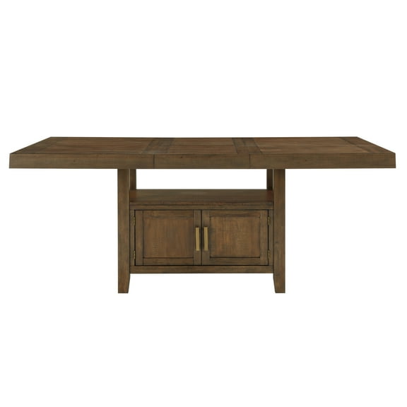 Steve Silver Garland Modern Counter Dining Table with 20-inch Leaf, Toffee