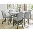 thumbnail image 1 of Steve Silver Grayson White Marble 7-piece Counter Height Dining Set, 1 of 10