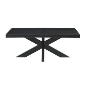 Steve Silver Harris Wood Pedestal Coffee Table, Ebony