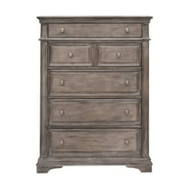 Steve Silver Highland Park Rustic Vertical Chest with 6 Drawers, Driftwood