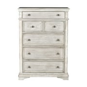 Steve Silver Highland Park Rustic White Vertical Dresser with 6 Drawers
