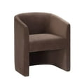 thumbnail image 1 of Steve Silver Iris Modern Velvet Upholstered Dining Chair, Brown, 1 of 8