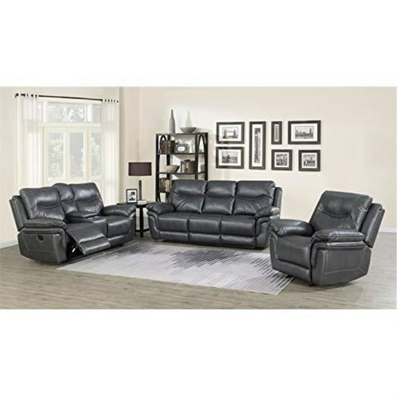 Isabella Sofa, Loveseat and Chair Set - Grey