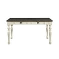 thumbnail image 1 of Steve Silver Joanna 4-drawer Dining Table, Ivory, 1 of 5