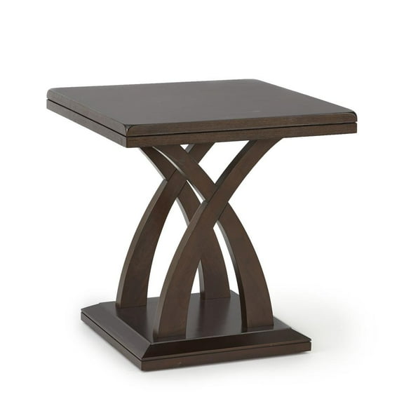 Steve Silver Jocelyn Square End Table, Espresso Cherry Wood