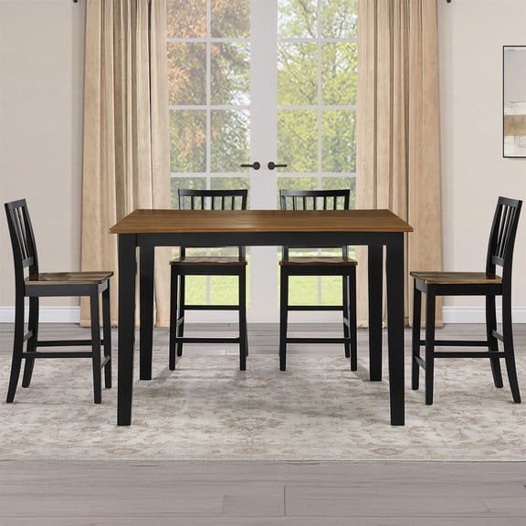 Steve Silver Joplin 5PC Counter Dining Set in Brown