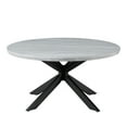 thumbnail image 1 of Steve Silver Keyla Contemporary 36" Round Faux Marble Coffee Table, Gray, 1 of 7