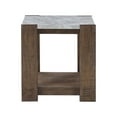 thumbnail image 1 of Steve Silver Libby Indoor 30.25" H Sintered Stone End Table with Storage, Dusty Caramel, 1 of 7