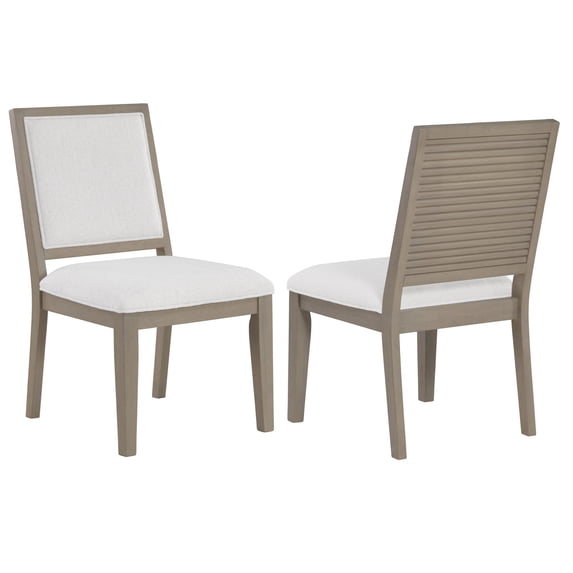 Steve Silver Lily Eggshell Upholstered Dining Side Chairs, Set of 2
