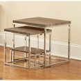 thumbnail image 1 of Steve Silver Lucia 2 Piece Nesting Table Set in Gray and Brown, 1 of 3
