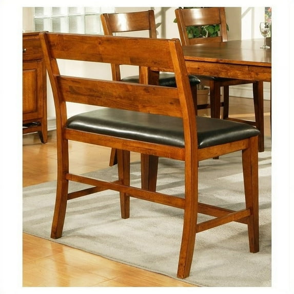 Steve Silver Mango Counter Dining Bench, Cherry
