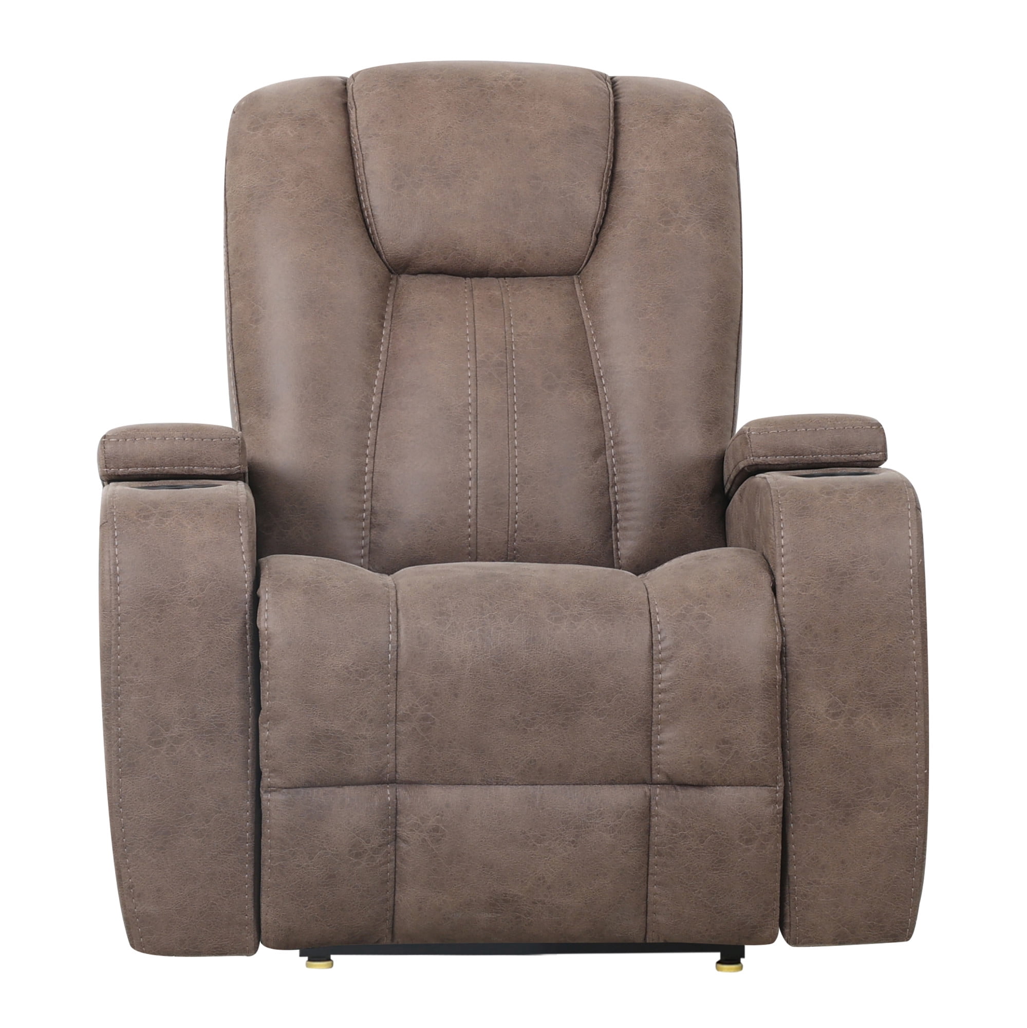 Steve Silver Marlow Sand Faux Suede Manual Recliner