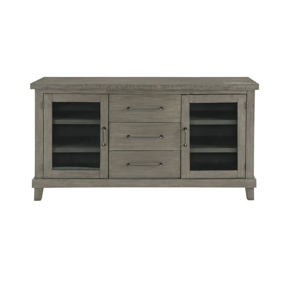 Steve Silver Mila Washed Gray Wood 3-Drawer Server