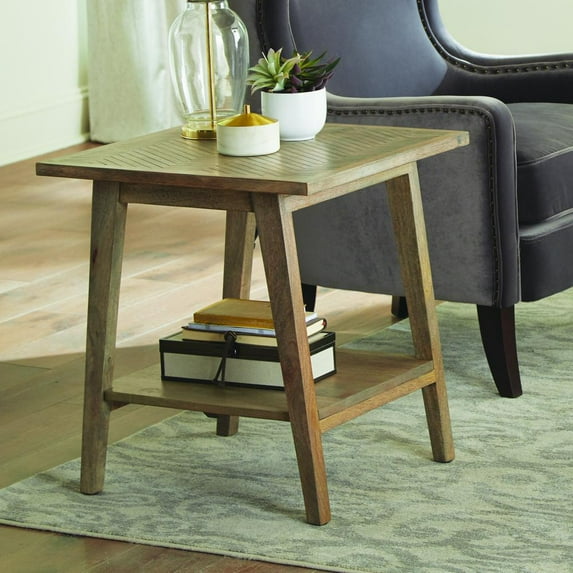 Steve Silver Milani Natural Wood Square End Table