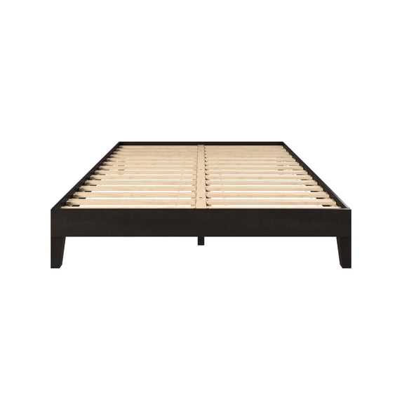 Steve Silver Nix Modern Solid Wood Queen Size Low Profile Platform Bed, Black