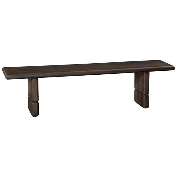 Steve Silver Norvell Backless Sold Wood 69 inch Dining Bench, Dark Espresso