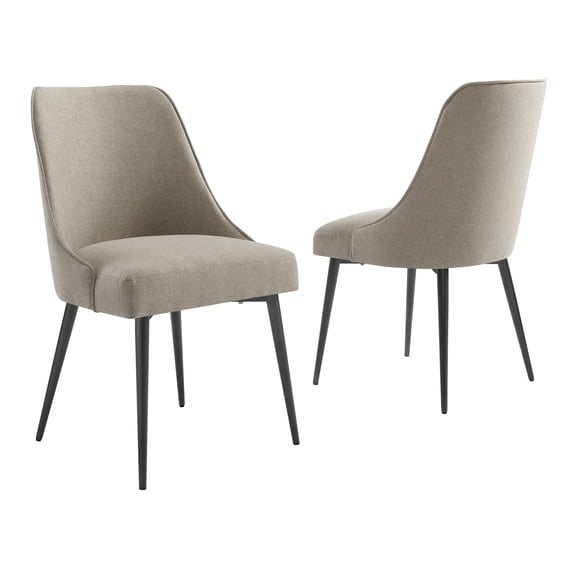 Steve Silver Olson Khaki Upholstered Dining Side Chairs, Set of 2