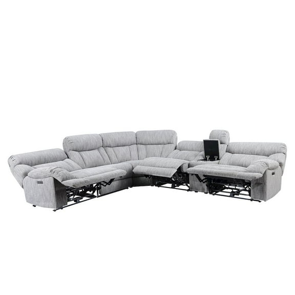 Steve Silver Park City 6PC Dual-Power Reclining Sectional
