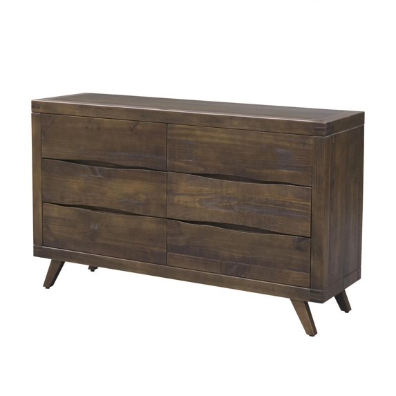 Steve Silver Pasco Solid Pine And Mdf Dresser With Distressed Cocoa AS900DRG