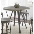 thumbnail image 1 of Steve Silver Portland Indoor Industrial Wood Round 36" Counter Height Dining Table, Gray, 1 of 5
