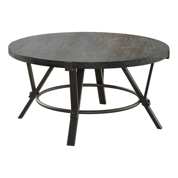 Steve Silver Portland Round Coffee Table, Gray