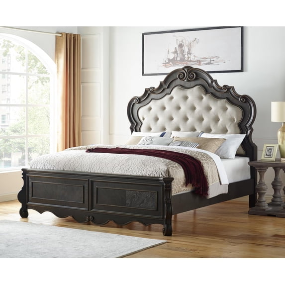 Steve Silver Rhapsody Multi-step Molasses King Wood Panel Bed