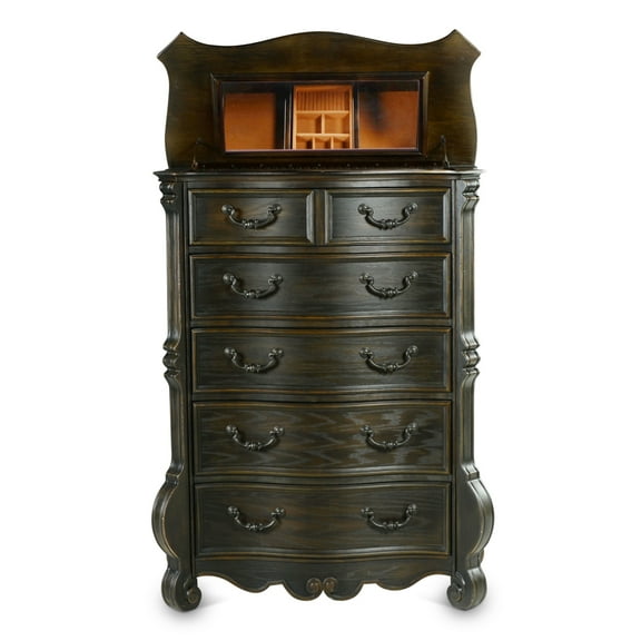 Steve Silver Rhapsody Wood 5-drawer Lift Top Chest, Molasses