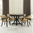 thumbnail image 1 of Steve Silver Rylie 6PC Dining Set with Game Top, Black, 1 of 7