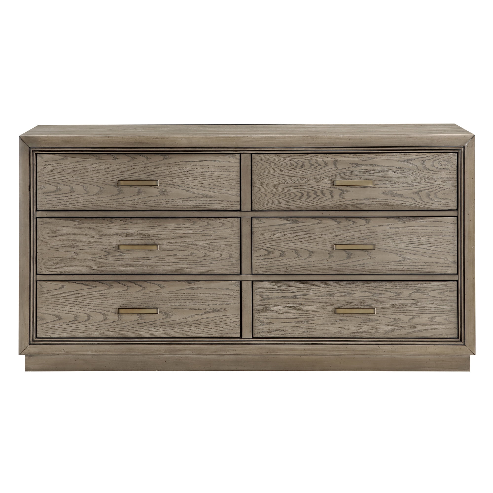 Steve Silver Sonoma Modern Horizontal Dresser with 6 Drawers, Cocoa Gray