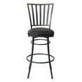 thumbnail image 1 of Steve Silver Stellan Commercial Grade Black Metal Swivel Barstool, 1 of 10