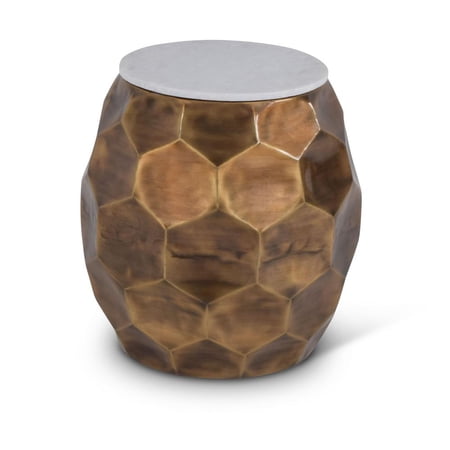 Steve Silver Stomp 20" Round Marble Top Accent End Table