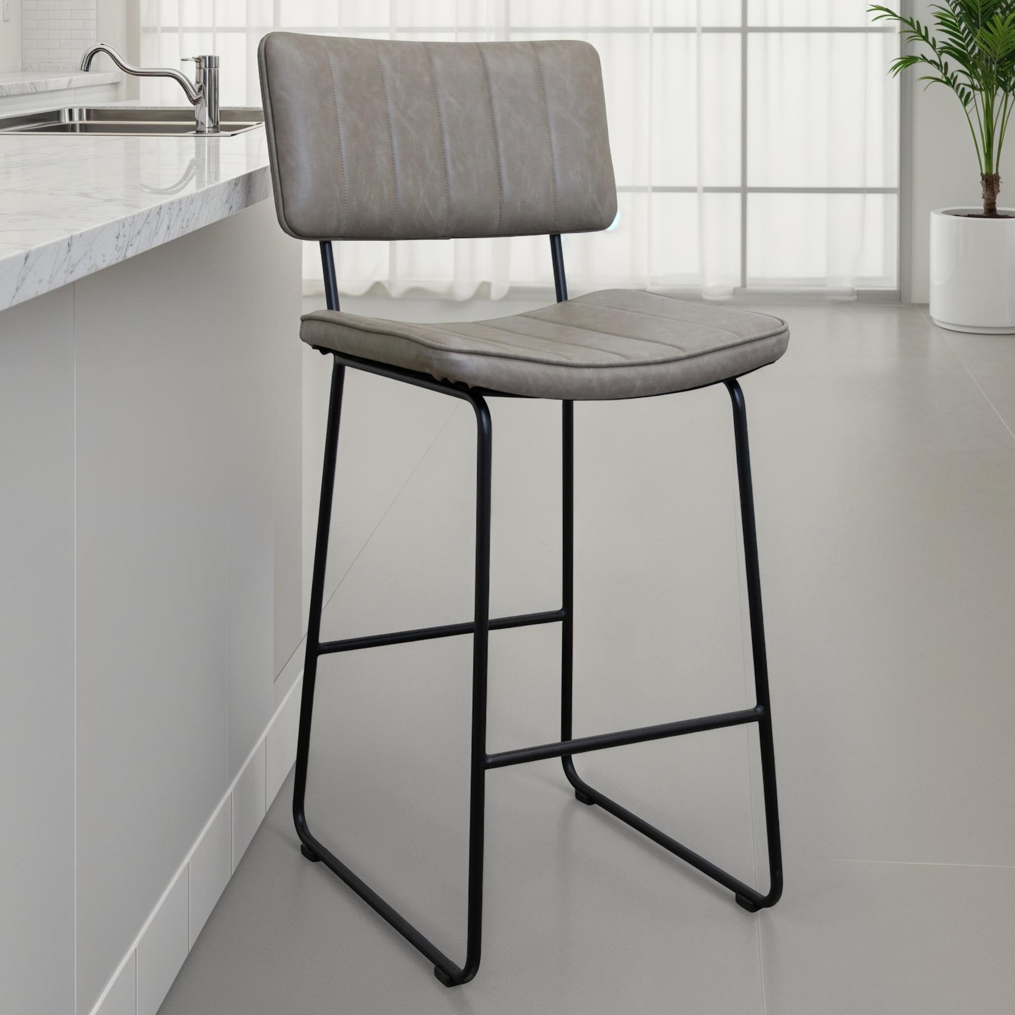 Steve Silver Tribeca Gray Barstool