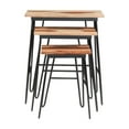 thumbnail image 1 of Steve Silver Tristan 3 Piece Nesting Table Set in Wood with Black Metal Base, 1 of 8