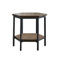 thumbnail image 1 of Steve Silver Ultimo Chocolate Wood Hexagon End Table, 1 of 6