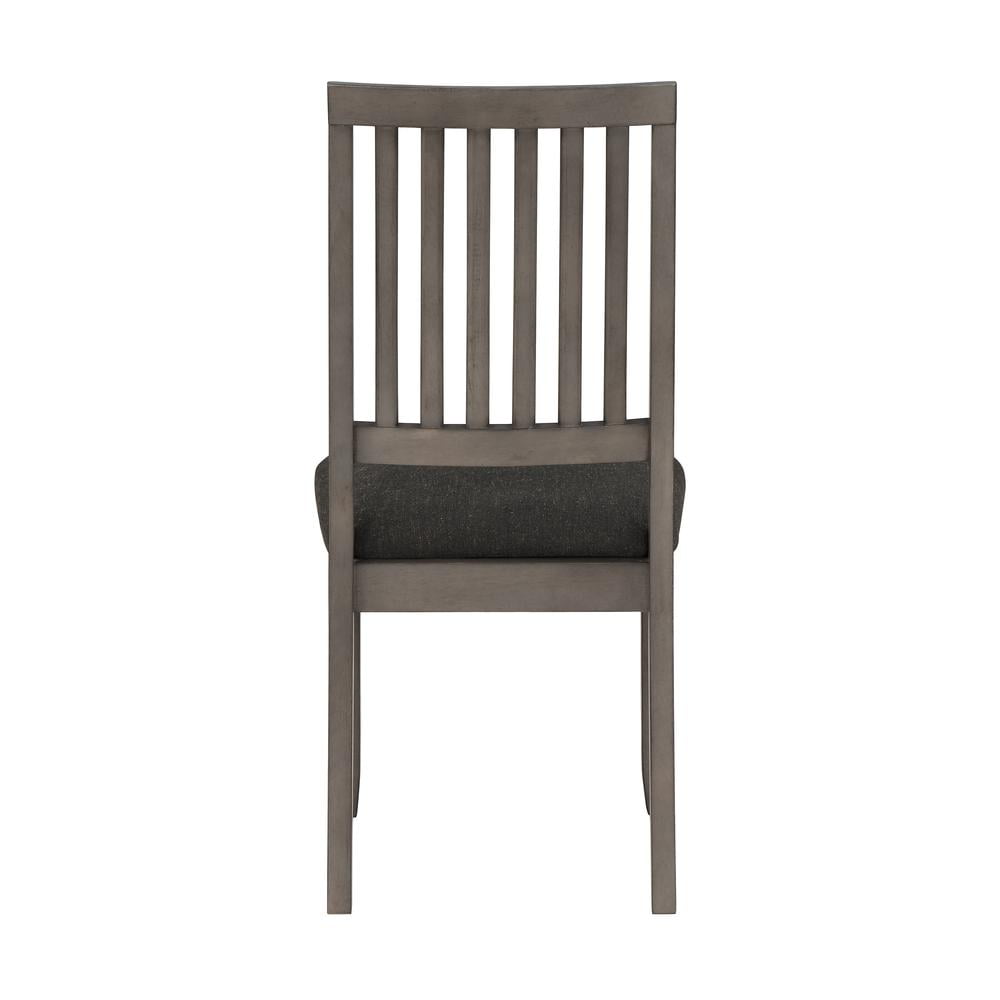 Yorktown Gray Solid Wood 5-Piece Dining Set with Upholstered Chairs