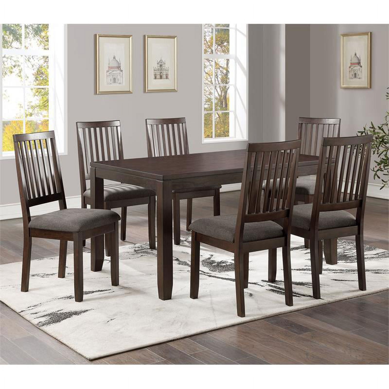 7 piece espresso dining set online