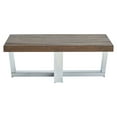 thumbnail image 1 of Steve Sivler Laredo Rectangle Wood and Iron Coffee Table, Chestnut, 1 of 7