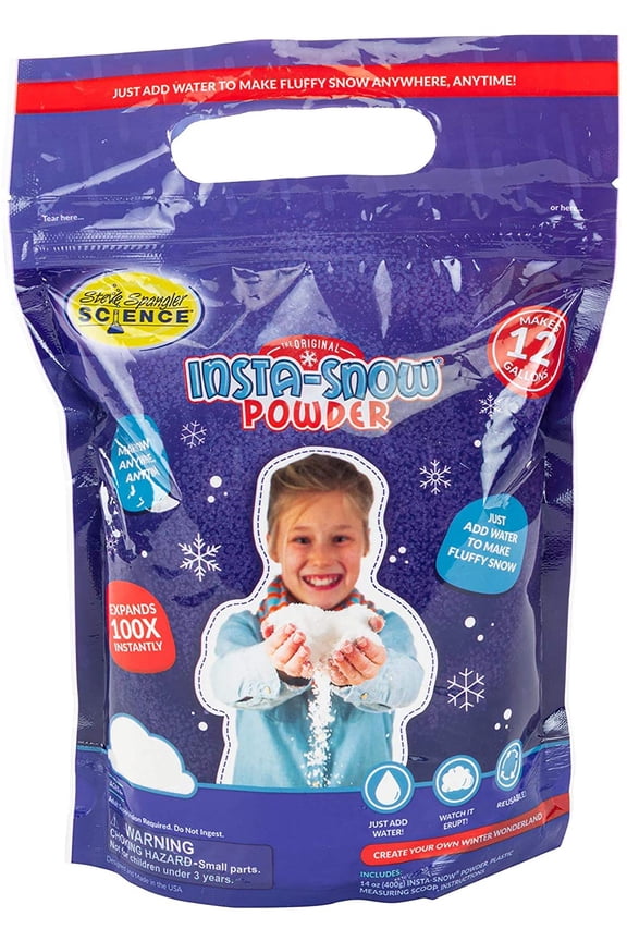 Insta-Snow Powder, Fluffy Snow Sensory and STEM Activity, 14 oz