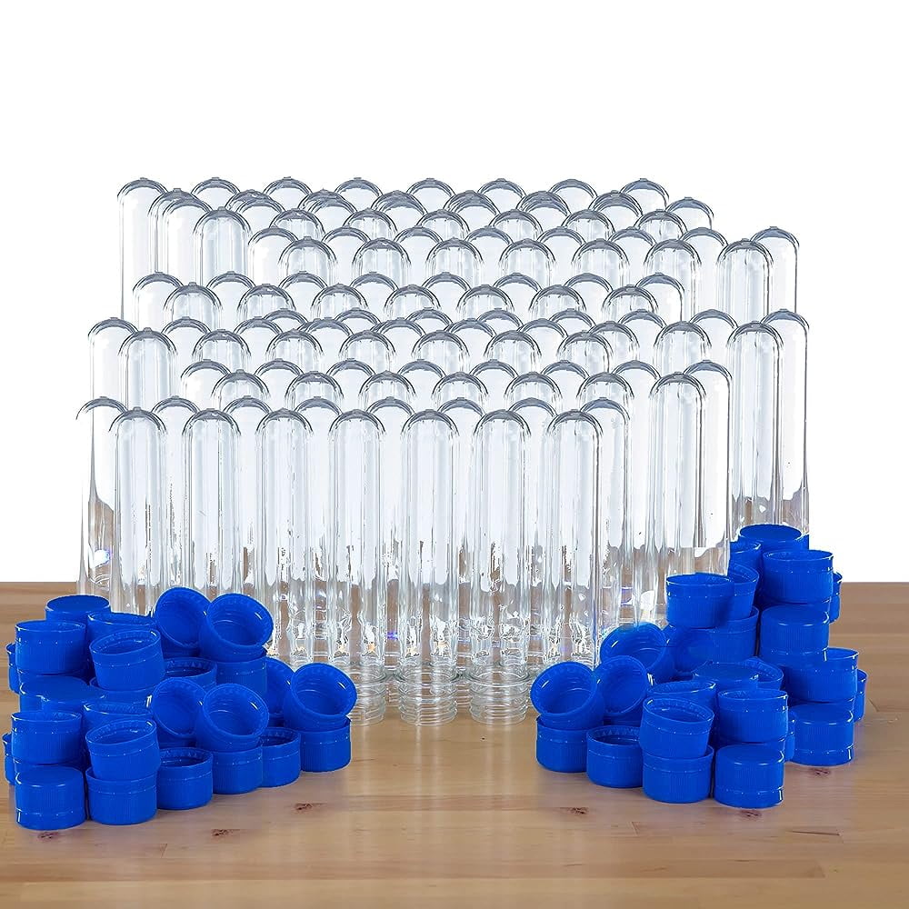 Steve Spangler's Large Plastic Test Tubes with Caps, Test Tubes for