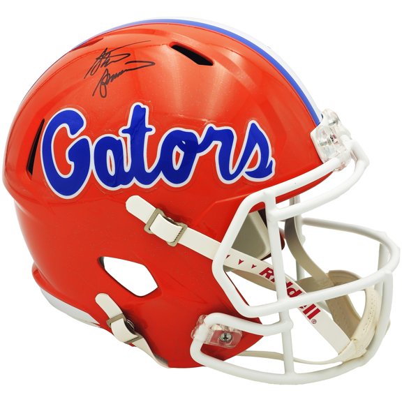 Steve Spurrier Autographed Florida Gators Orange Full Size Speed Replica Helmet Beckett BAS Witness 236152