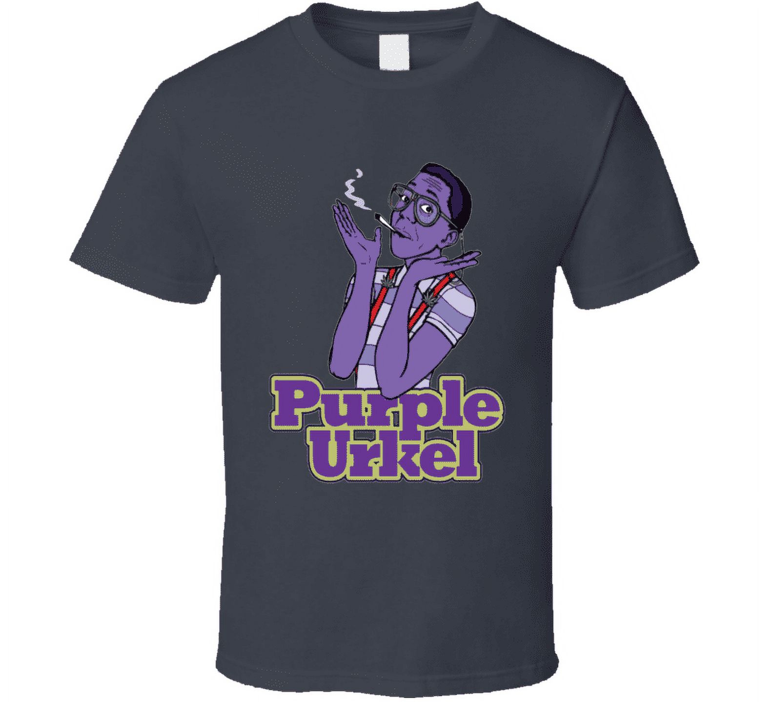 Steve Urkel Smoking Joint Purple Urkel Funny Retro Tv T-shirt - Walmart.com